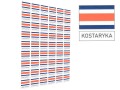 etykiety informacyjne, naklejki Kostaryki 3x3 cm, etykiety samoprzylepne Kostaryki flaga montip.jpg