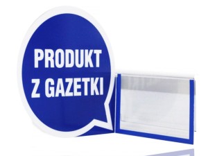 Stoper do listwy cenowej PRODUKT Z GAZETKI okrągły