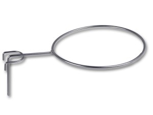 Haczyk / Zawieszka na  kratkę kratę na piłki SREBRNA