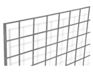 Kratka Krata Kratownica z obramowaniem 6mm 135x80 cm SREBRNA OUTLET