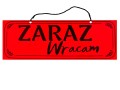 tabliczka zaraz wracam czerwona na drzwi montip.jpg