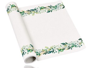Bieżnik airlaid na stół z zielonym nadrukiem 40 x 500cm