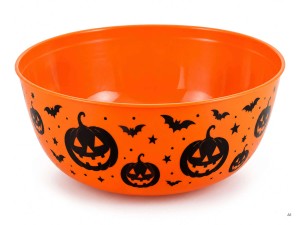 Miska na cukierki pomarańczowa, dekoracja na Halloween