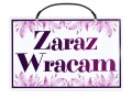 elegancka tabliczka sklepowa laminowana do sklepu zaraz wracam montip.jpg