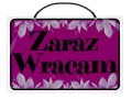 różowa tabliczka sklepowa laminowana do sklepu zaraz wracam montip.jpg