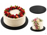 Podkład pod tort 28 cm czarny angielski okrągły gruby 1,2 cm