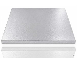 Podkład pod tort 30x30 cm srebrny angielski kwadratowy gruby 1,2 cm