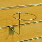 Haczyk/ Zawieszka na panel frezowany shop wall do czapek, piłek, kasków CHROM  