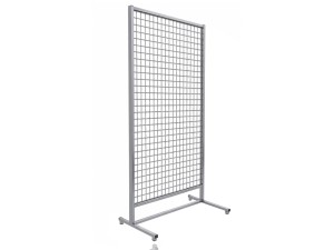 Parawan Kratka Krata Kratownica w stelażu 175x80 cm noga tył SREBRNA
