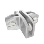 4 way connector/joint, chrome plated
