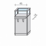 Shelf for bags VPT 50