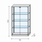 Shopping display case VA 3