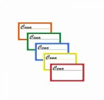 Etykieta cenowa kartonowa do listwy cenowej, metka metki CENA 100 szt., cenówki 6x3,5cm