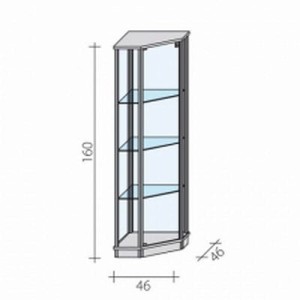 Corner, shopping display case VA 6 Z