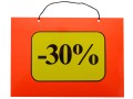 Tabliczka z napisami -30%