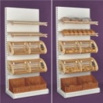Metal bakery  shop stand for bread display  A-A-PIE-3