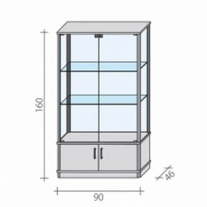 Shopping display case VA 3 D