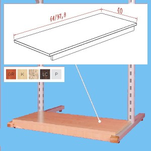 Półka dolna typ 1 z frontem dla modułu 97,8cm