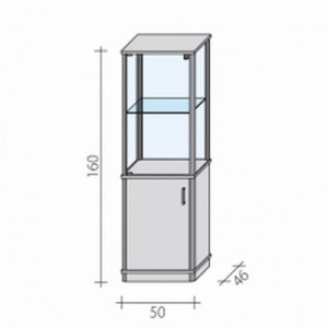 Shopping display case VA 4 DW