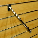 Haczyk/ Zawieszka 40 cm na panel frezowany shop wall rura owalna CHROM