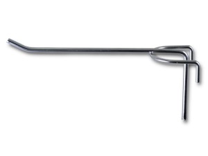 Haczyk / Zawieszka na  kratkę kratę 15cm pojedyncza SREBRNA