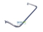 Long, chrome-plated arm for perforated strip 100 cm