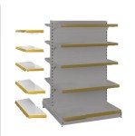 PROMOTION!! Metal, gondola shelving unit 150 cm (1)