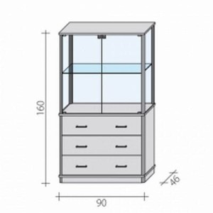 Shopping display case VA 3 SW