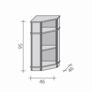 Internal, corner counter VA 9 4 W