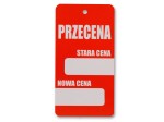Etykieta PRZECENA STARA CENA NOWA CENA jednostronna komplet 50 sztuk 5,5x10,5cm