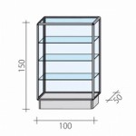 Counter, display case FW-100-1