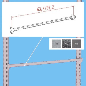 Ramię owalne krótkie dla modułu 64cm malowane