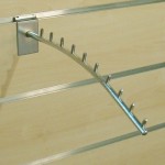 Haczyk / Zawieszka na spanel frezowany shop wall łukowa CHROM