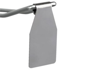 Klips wahadłowy ze stali szlachetnej na haczyk, kosz stalowy 100 szt.