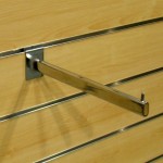 Haczyk/ Zawieszka 34 cm na panel frezowany shop wall prosta rura owalna CHROM 