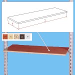 Półka do mocowania na konsolach dla modułu 64cm