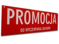 Tablica tabliczka z napisami PROMOCJA czerwona 69x24