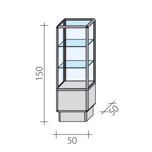 Counter, display case FWS-50-2