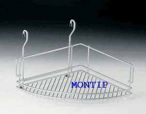 Corner railing basket - satin