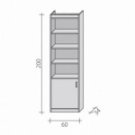 Shelving rack RGS 200 cm x 60 cm