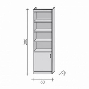 Shelving rack RGS 200 cm x 60 cm