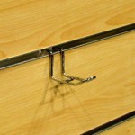 Haczyk/ Zawieszka podwójna 25 cm na panel frezowany shop wall CHROM