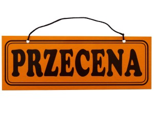 Tablica tabliczka PRZECENA A4/2
