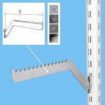 Haczyk / Zawieszka na perforację płaska zębata stal nierdzewna