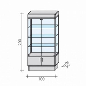 Display case FG100 1 D