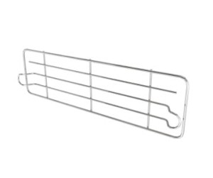 Barrier chrome plated for mesh shelving system 120 cm