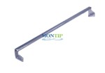 Short, chrome-plated arm for perforated strip 100 cm