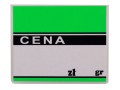zielona cenówka od przodu