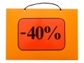 Tabliczka z napisami -40%