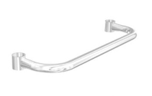 Side handle for tube 25 mm, chrome plated